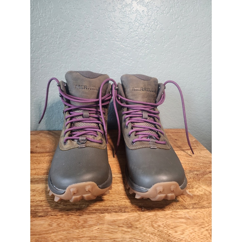 Merrell Thermo Rogue 3 Mid GTX Waterproof Hiking Boots Olive Purple Women's 8